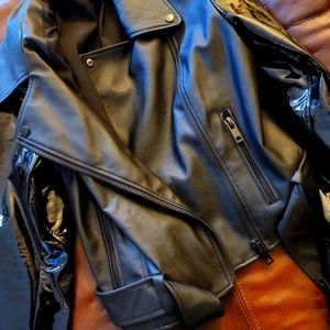 Kensi Faux Leather Moto